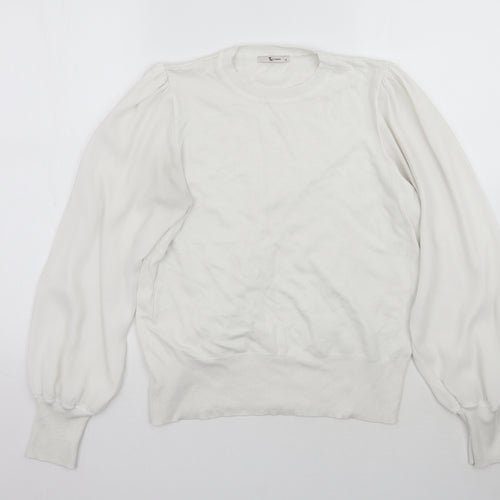 TU Womens White   Pullover Jumper Size 14