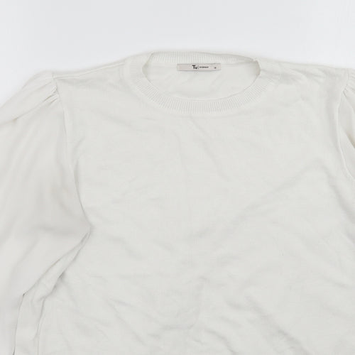 TU Womens White   Pullover Jumper Size 14