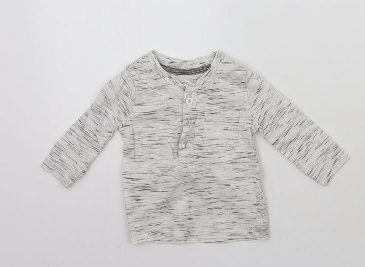George Baby Grey   Pullover T-Shirt Size 0-3 Months