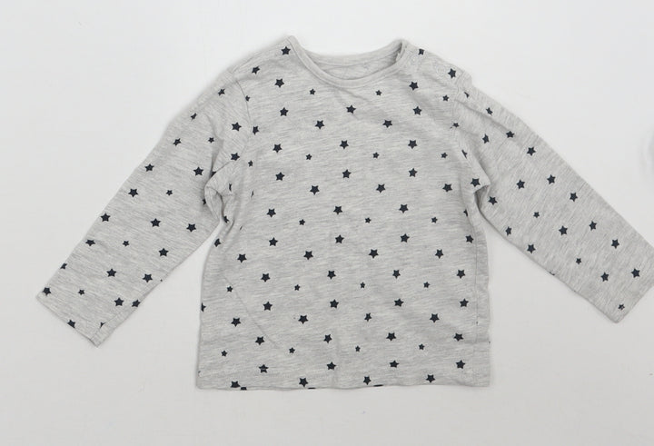 TU Baby Grey Geometric  Basic T-Shirt Size 6-9 Months