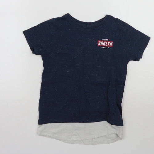 Primark Boys Blue   Basic T-Shirt Size 5-6 Years