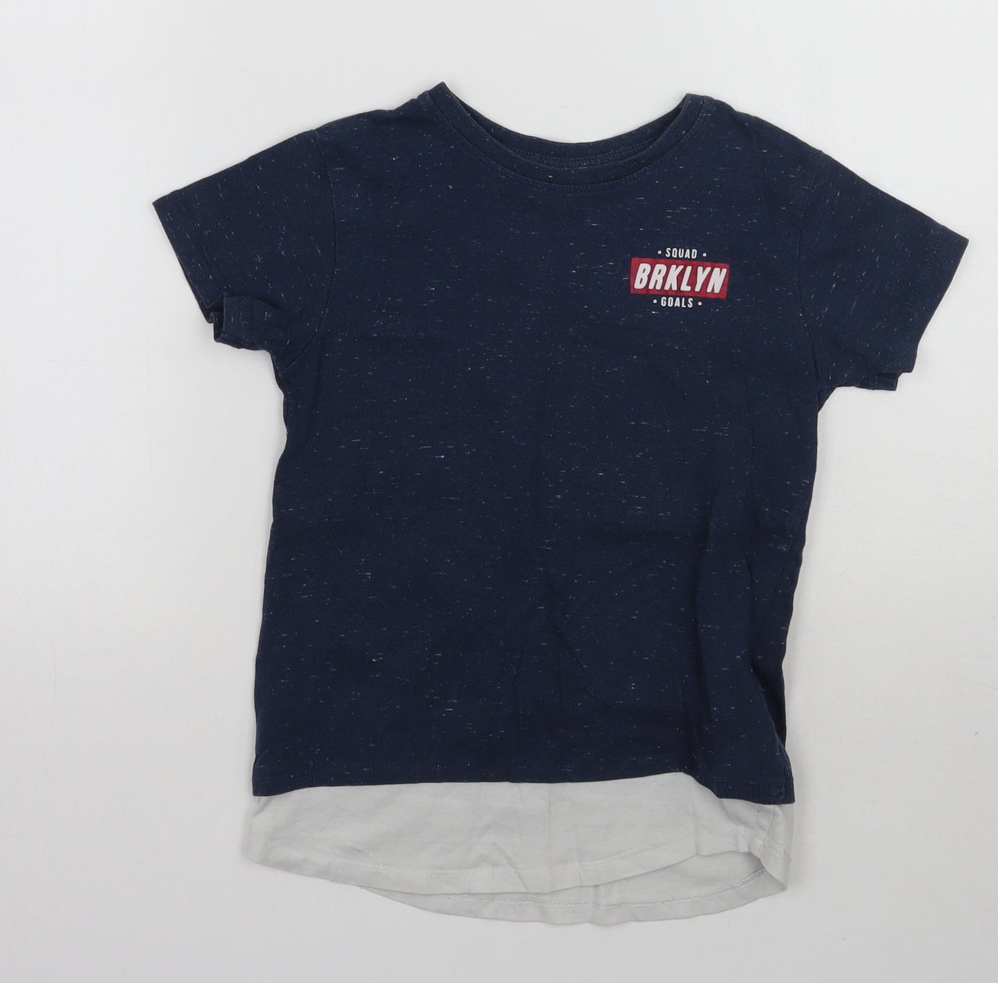 Primark Boys Blue   Basic T-Shirt Size 5-6 Years