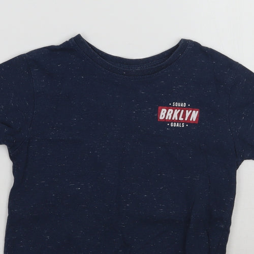 Primark Boys Blue   Basic T-Shirt Size 5-6 Years