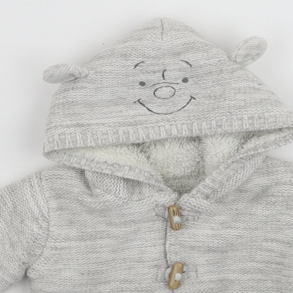 George Baby Grey   Jacket Coatigan Size 0-3 Months  - Disney