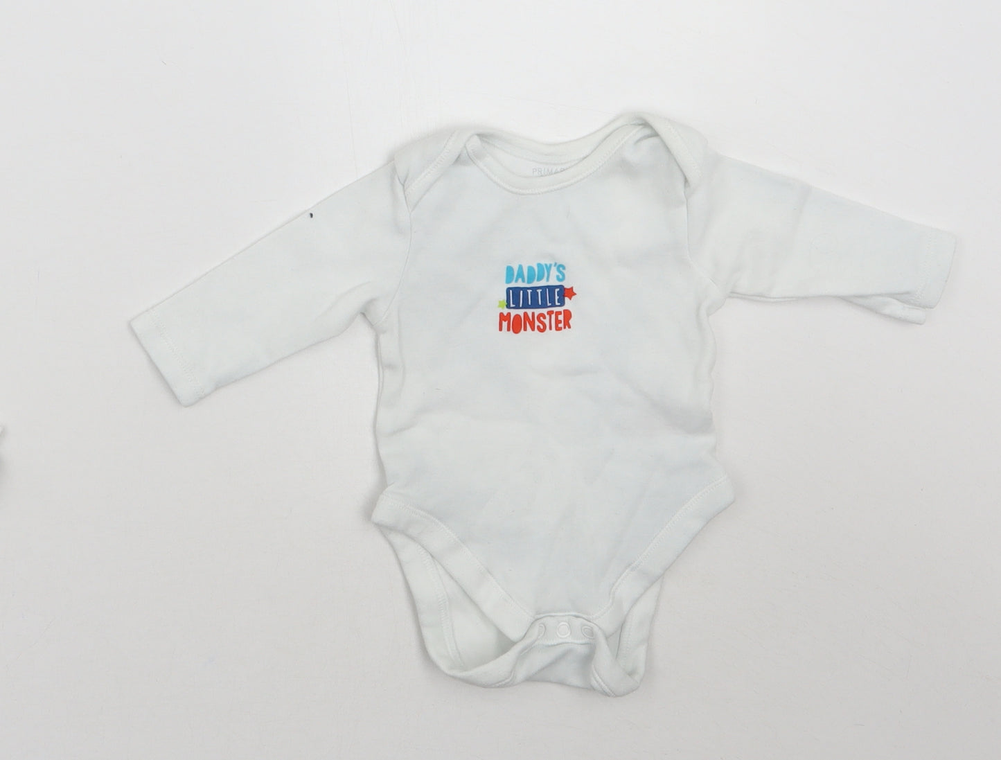 Primark Baby White   Babygrow One-Piece Size 0-3 Months