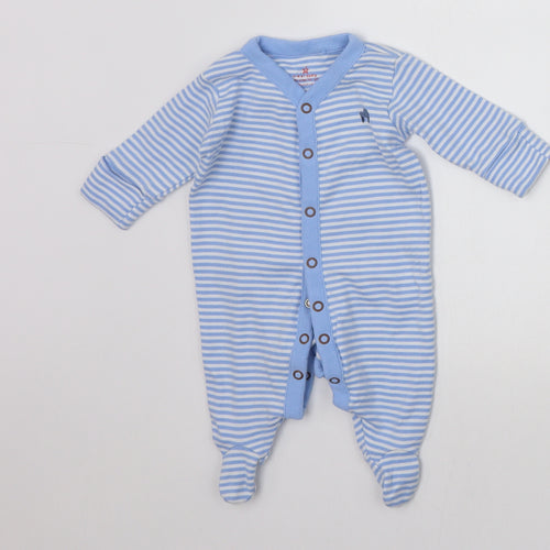 NEXT Baby Blue Striped  Babygrow One-Piece Size Newborn