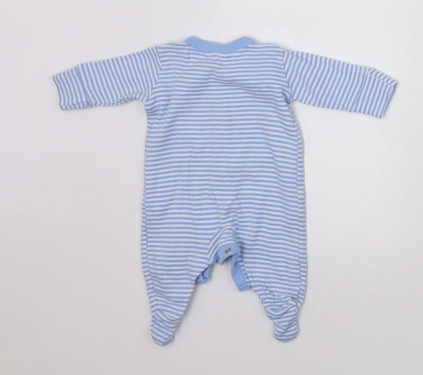 NEXT Baby Blue Striped  Babygrow One-Piece Size Newborn
