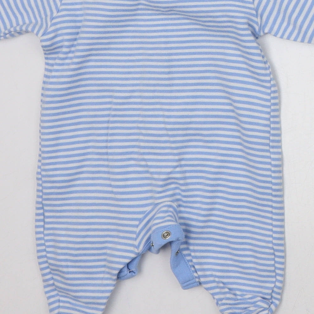 NEXT Baby Blue Striped  Babygrow One-Piece Size Newborn