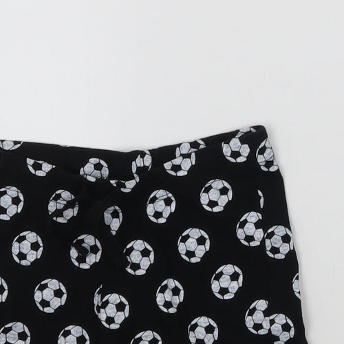 Primark Boys Black Geometric  Cropped Trousers Size 12-18 Months