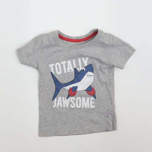 Primark Baby Grey   Basic T-Shirt Size 12-18 Months