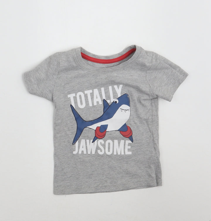 Primark Baby Grey Basic T-Shirt Size 12-18 Months