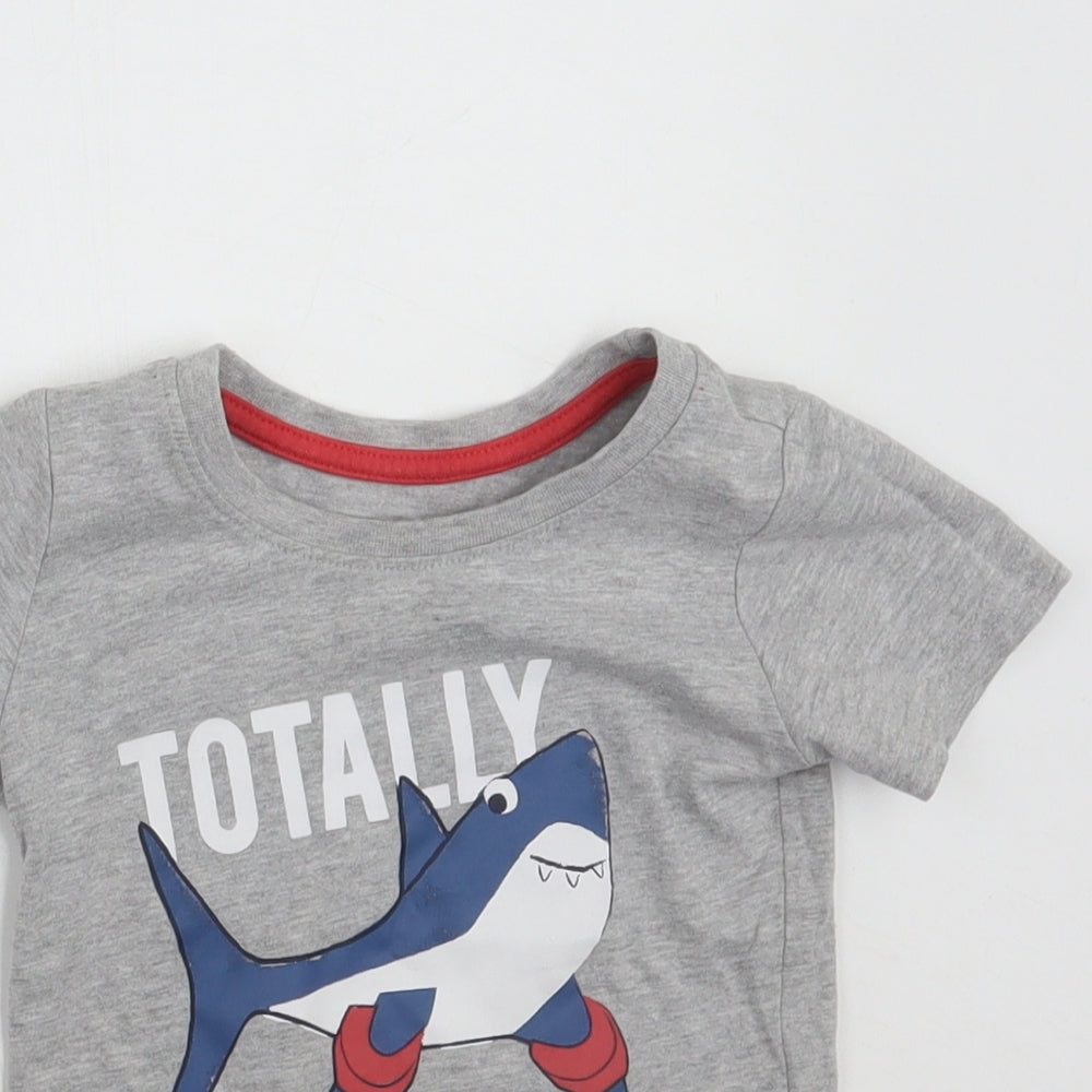 Primark Baby Grey   Basic T-Shirt Size 12-18 Months