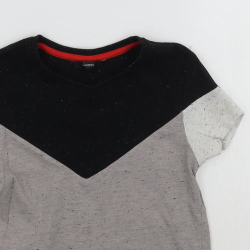 George Boys Grey   Basic T-Shirt Size 8-9 Years