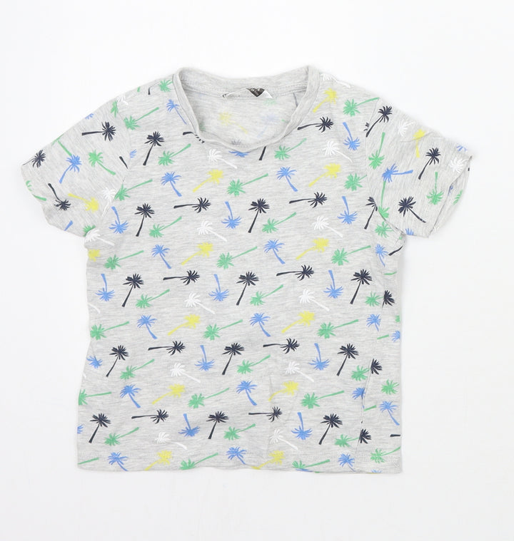 Pep & co Baby Grey Floral  Basic T-Shirt Size 18-24 Months