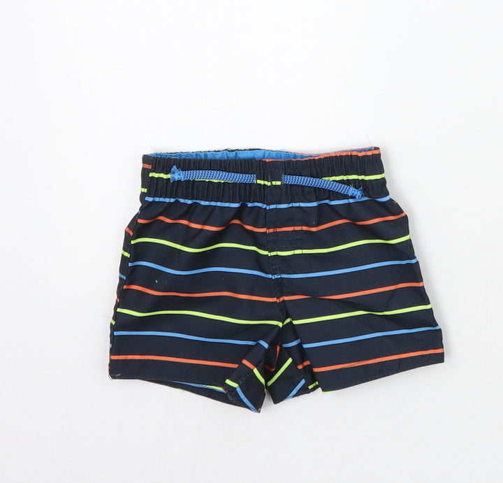 Primark Boys Black Striped Cropped Trousers Size 3-6 Months