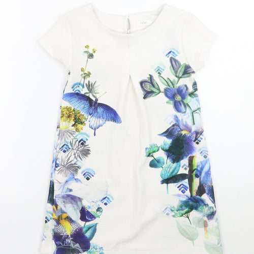 NEXT Girls White Floral  A-Line  Size 5 Years