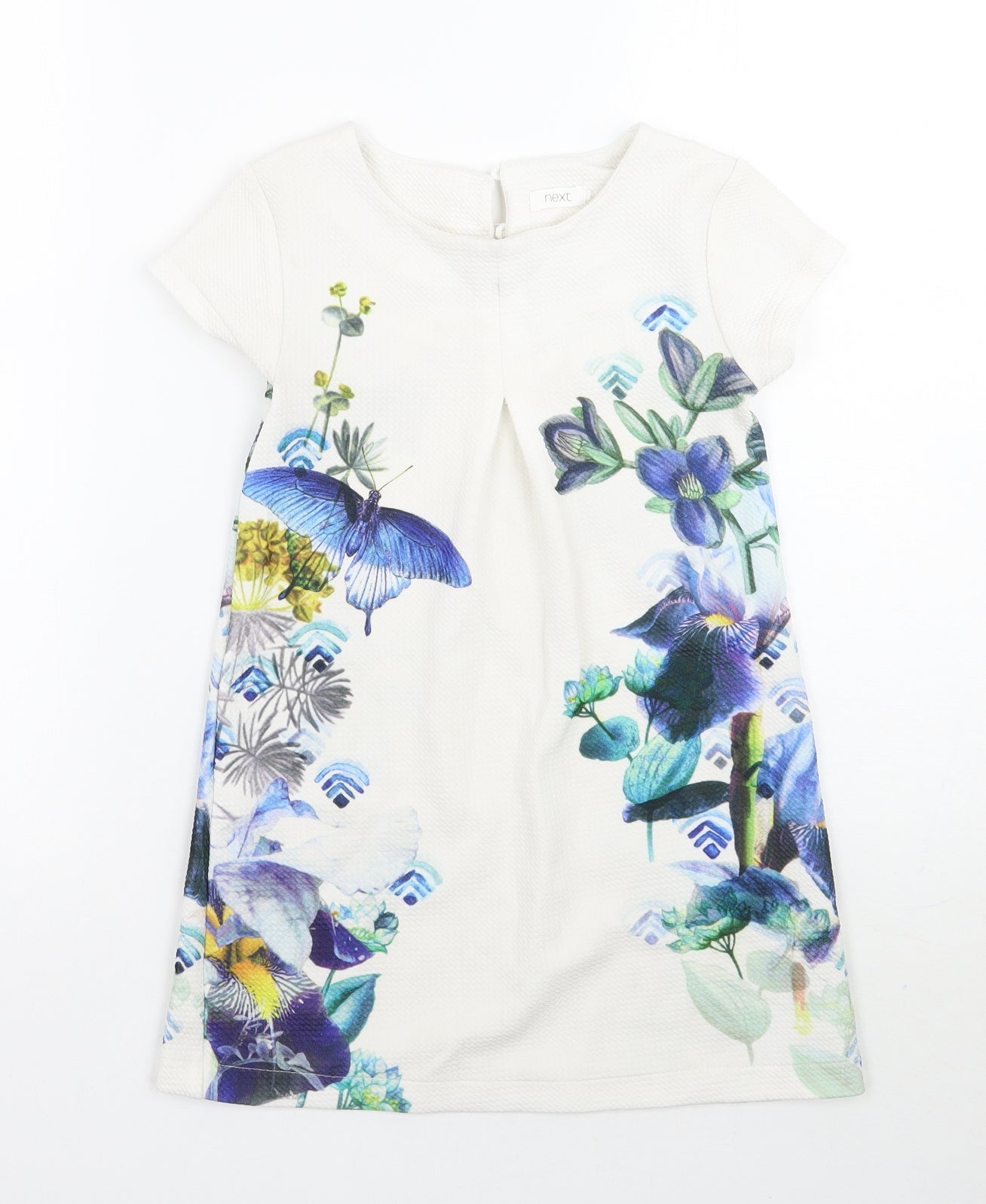 NEXT Girls White Floral  A-Line  Size 5 Years