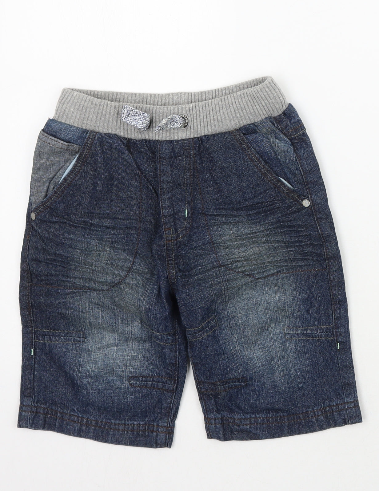 George Boys Blue   Cargo Shorts Size 6-7 Years
