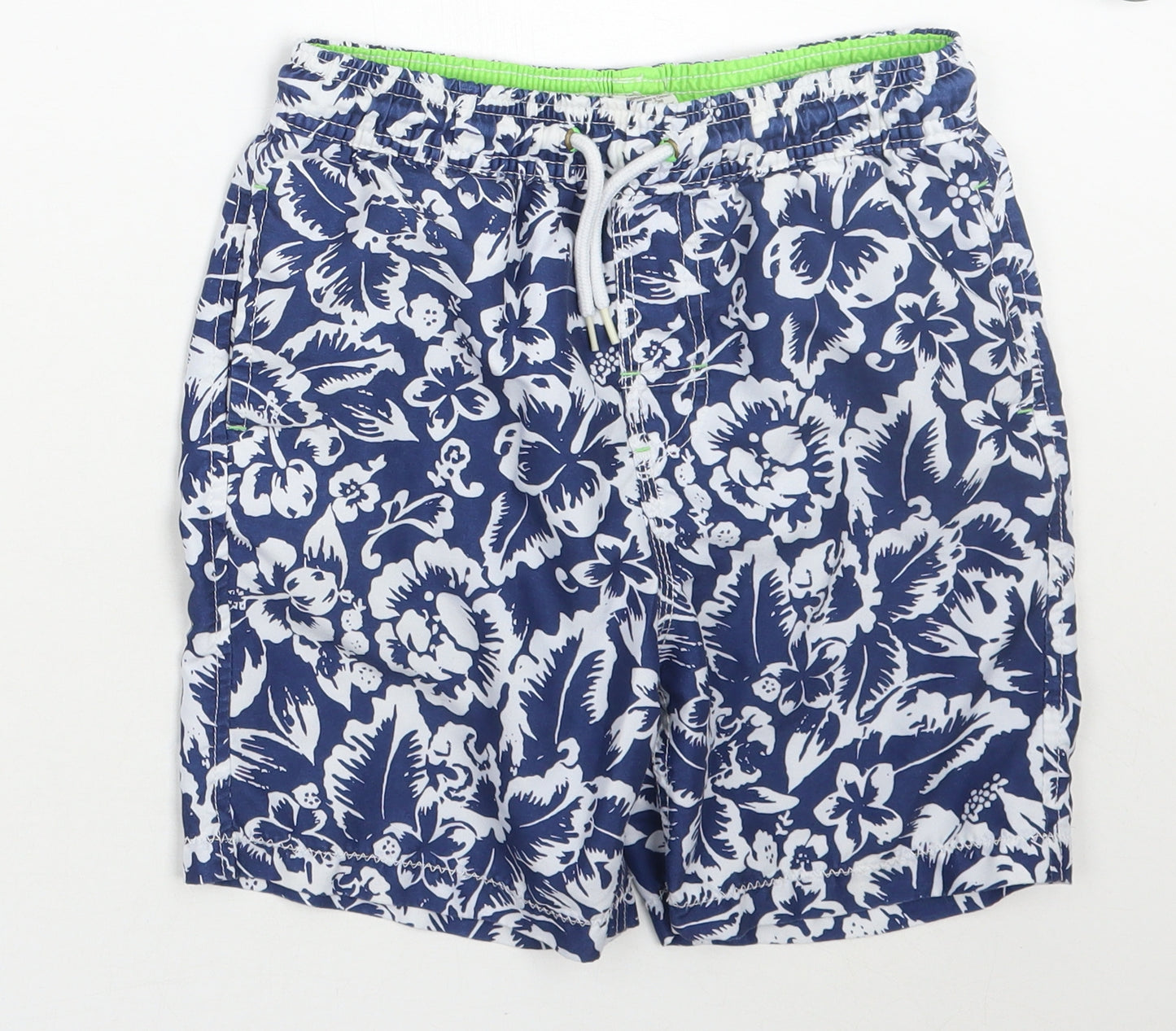 NEXT Boys Blue Floral  Bermuda Shorts Size 8 Years