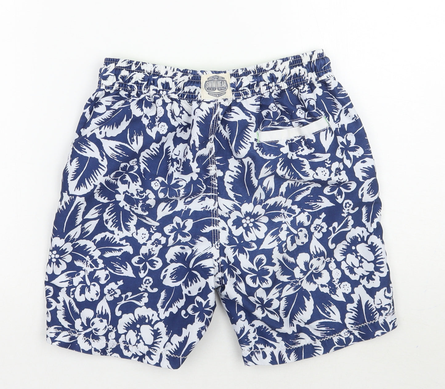 NEXT Boys Blue Floral  Bermuda Shorts Size 8 Years