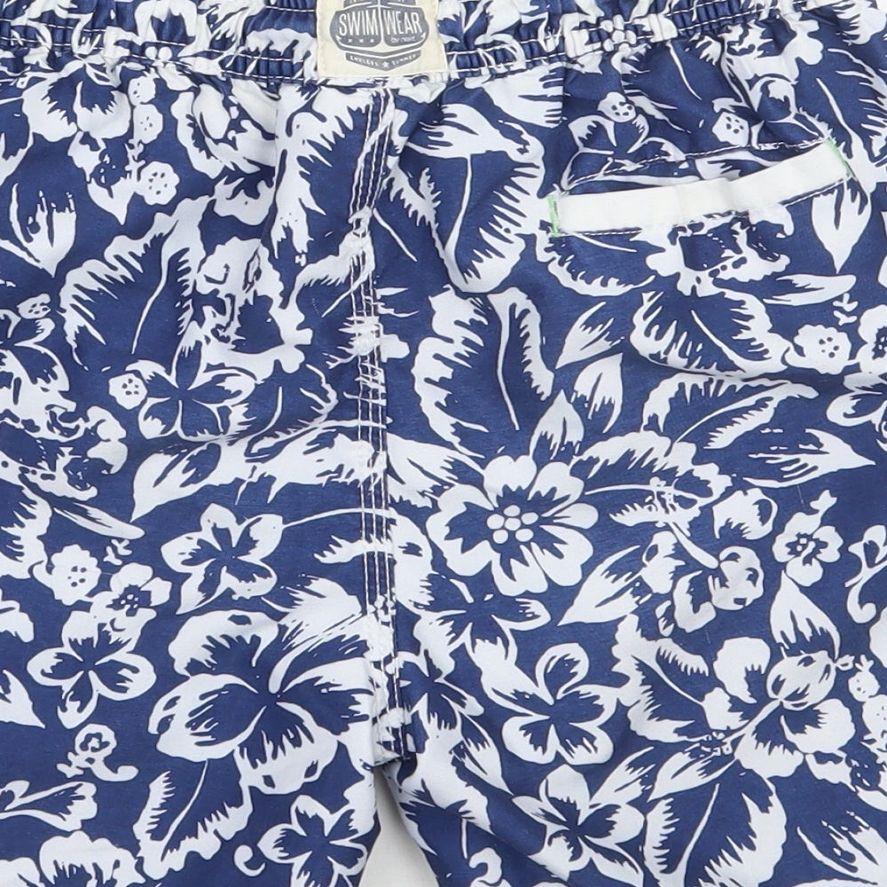 NEXT Boys Blue Floral  Bermuda Shorts Size 8 Years