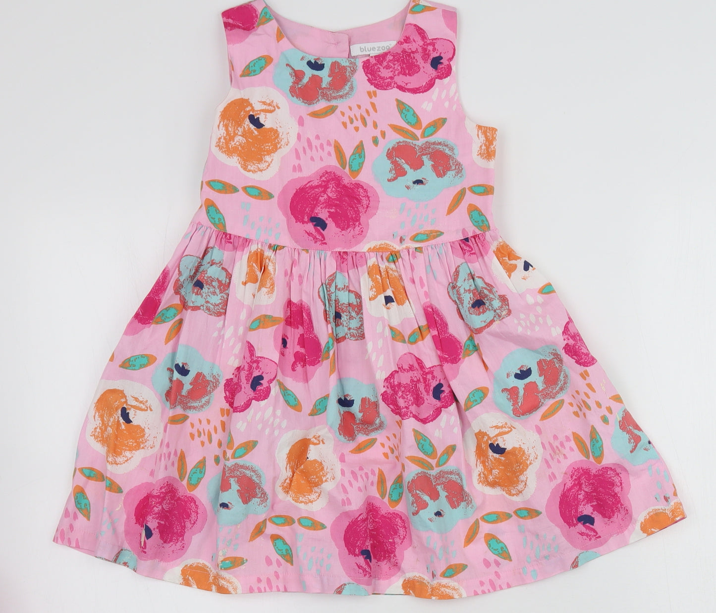 Bluezoo Girls Pink Floral  A-Line  Size 4-5 Years