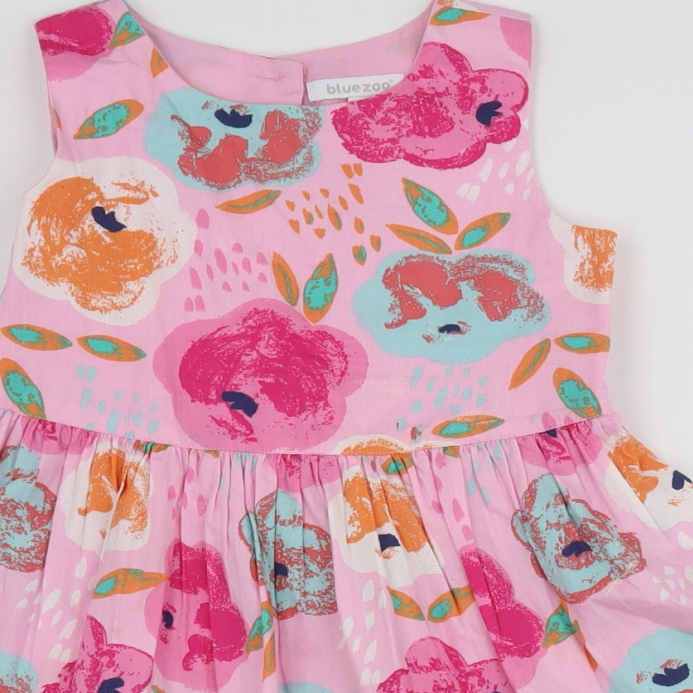 Bluezoo Girls Pink Floral  A-Line  Size 4-5 Years
