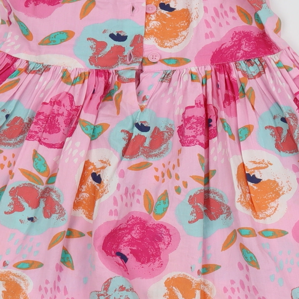 Bluezoo Girls Pink Floral  A-Line  Size 4-5 Years