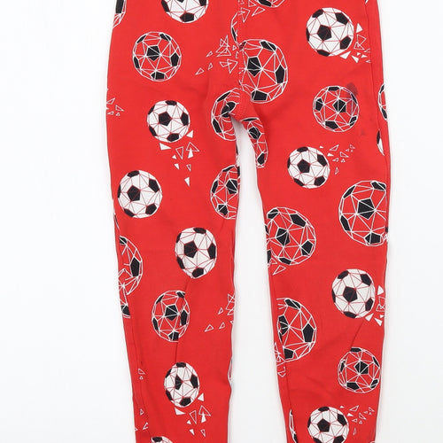 George Boys Red Geometric   Pyjama Pants Size 7-8 Years