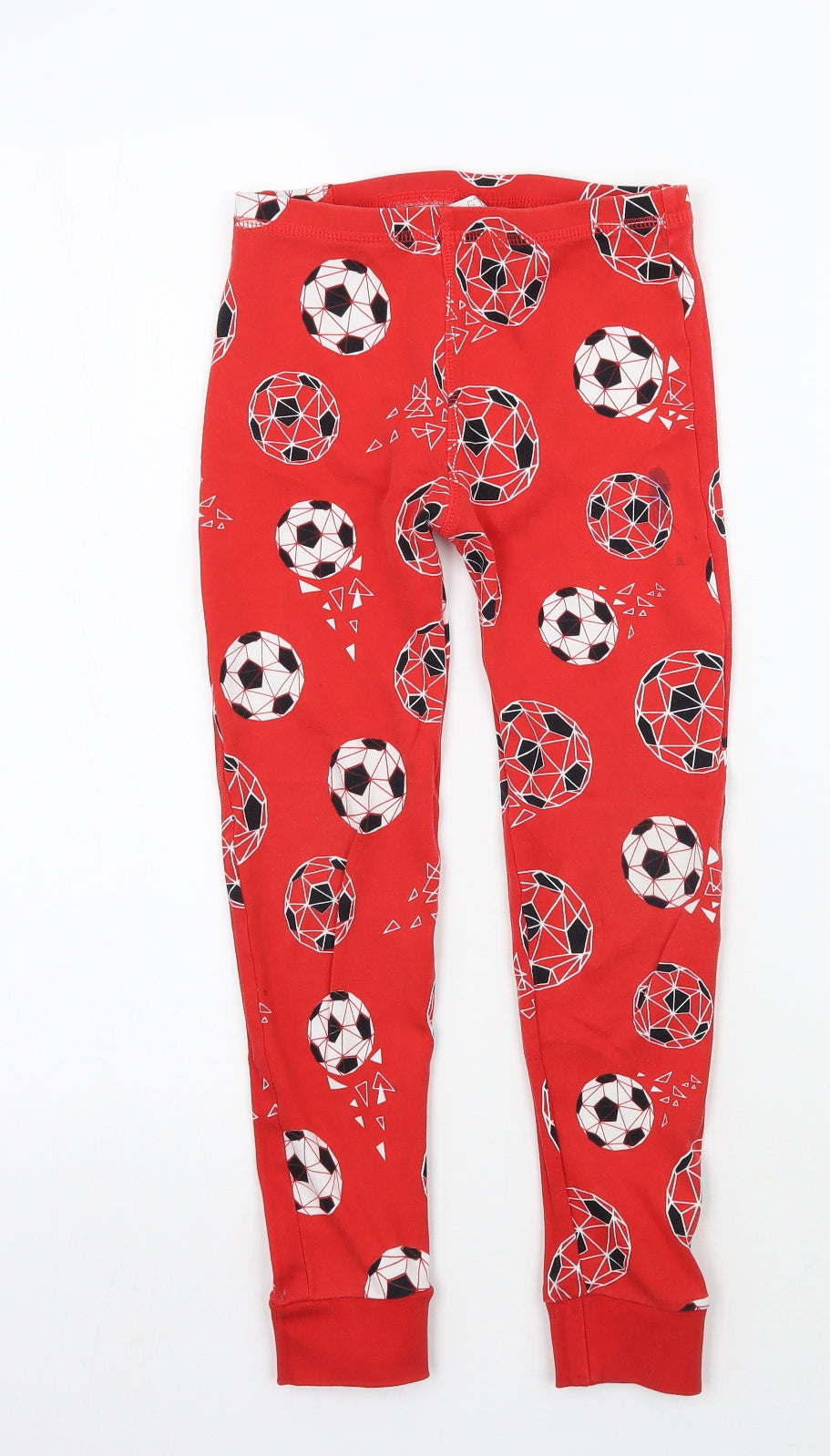 George Boys Red Geometric   Pyjama Pants Size 7-8 Years