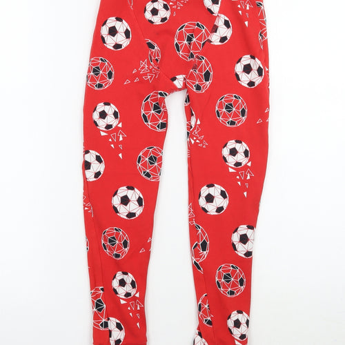 George Boys Red Geometric   Pyjama Pants Size 7-8 Years
