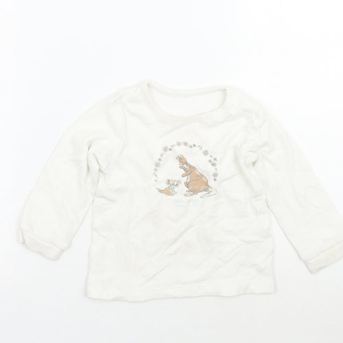 George Baby Ivory   Basic T-Shirt Size 12-18 Months  - Winnie the pooh