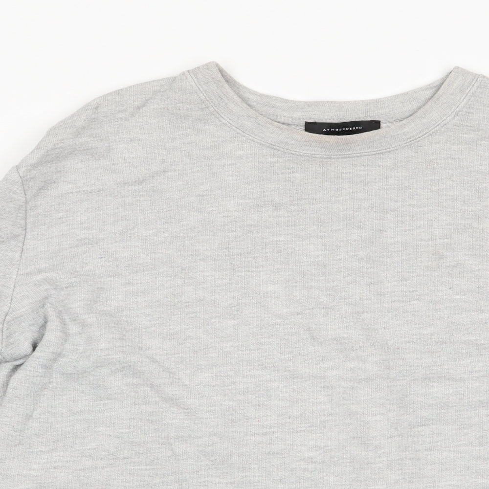 Atmosphere Womens Grey   Pullover Sweatshirt Size 16  - Faux Shirt Hem