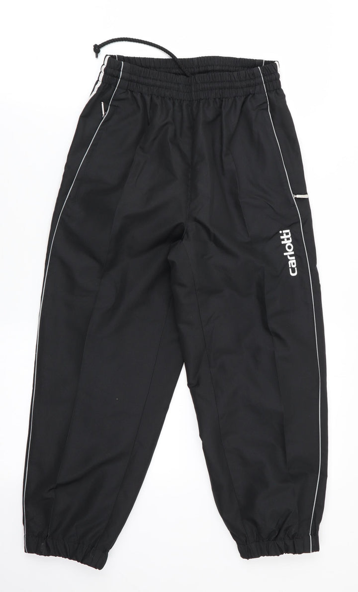 Carlotti Boys Black   Jogger Trousers