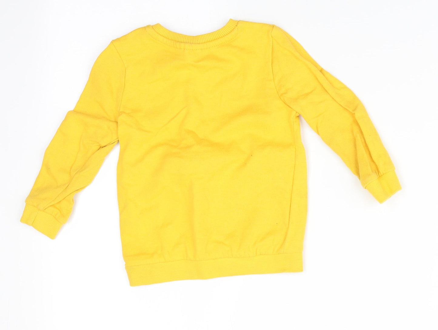 So Cute Boys Yellow   Pullover Jumper Size 12-18 Months  - Zip front pocket