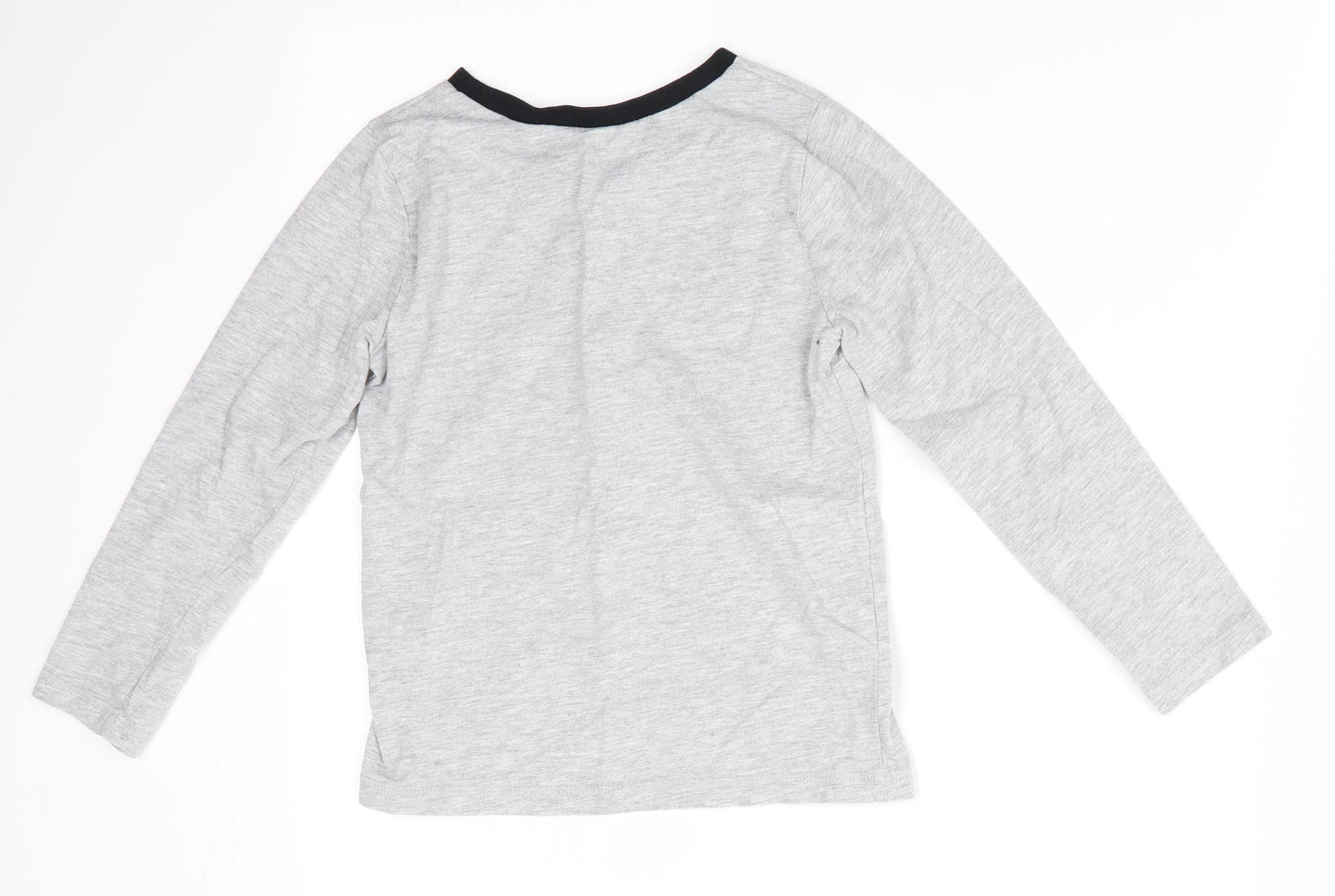 George Boys Grey Solid   Pyjama Top Size 7-8 Years  - buses