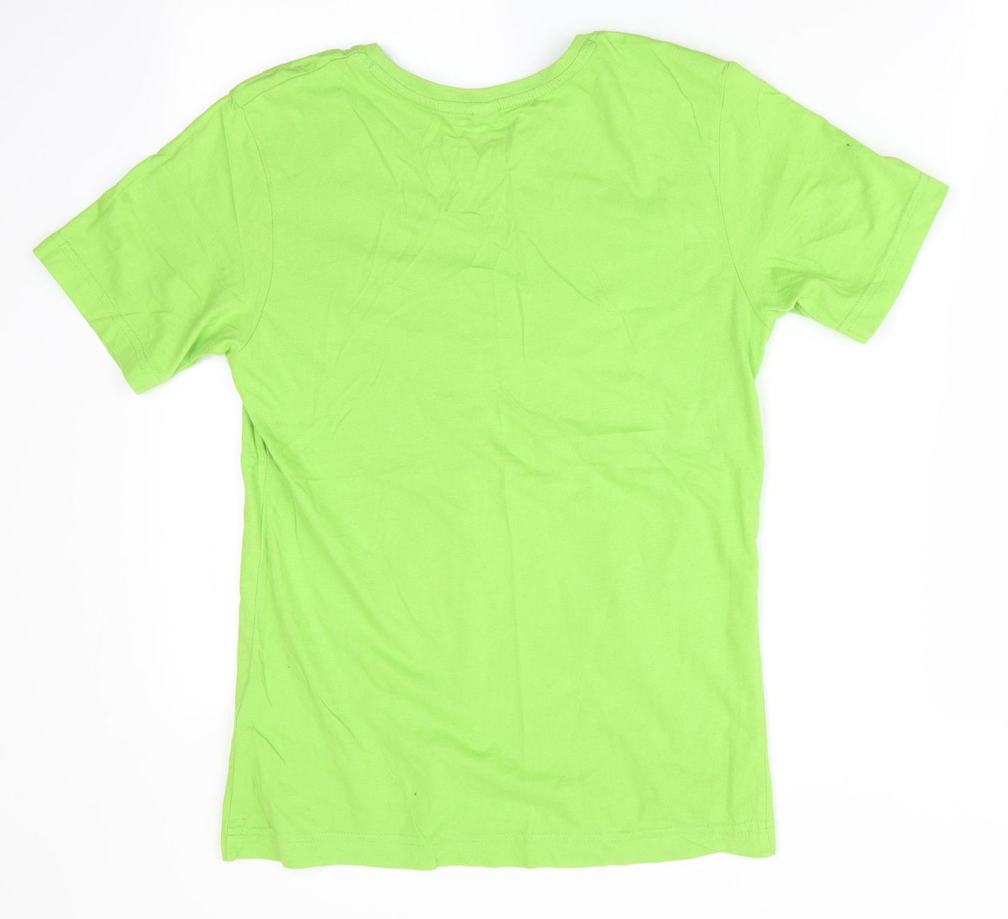 Bonprix Collection Boys Green   Basic T-Shirt Size 12-13 Years  - Face print