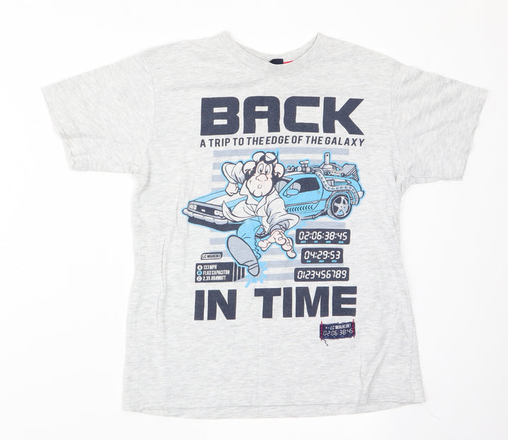 LC Waikiki Boys Grey Basic T-Shirt Size 8-9 Years - Back in Time
