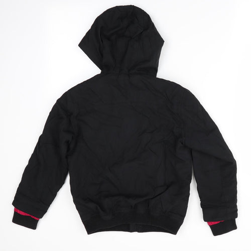 George Boys Black   Anorak Coat Size 8-9 Years