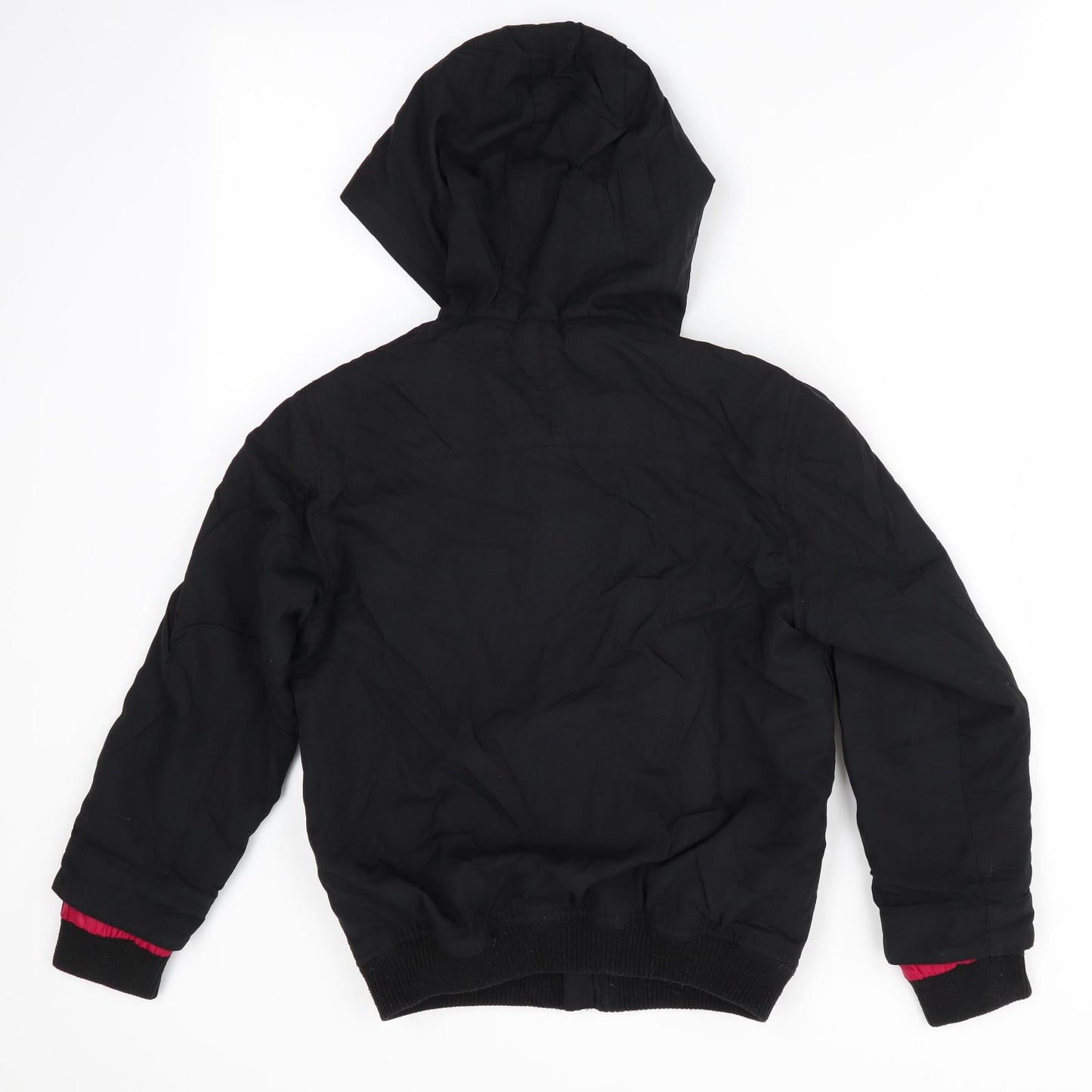 George Boys Black   Anorak Coat Size 8-9 Years
