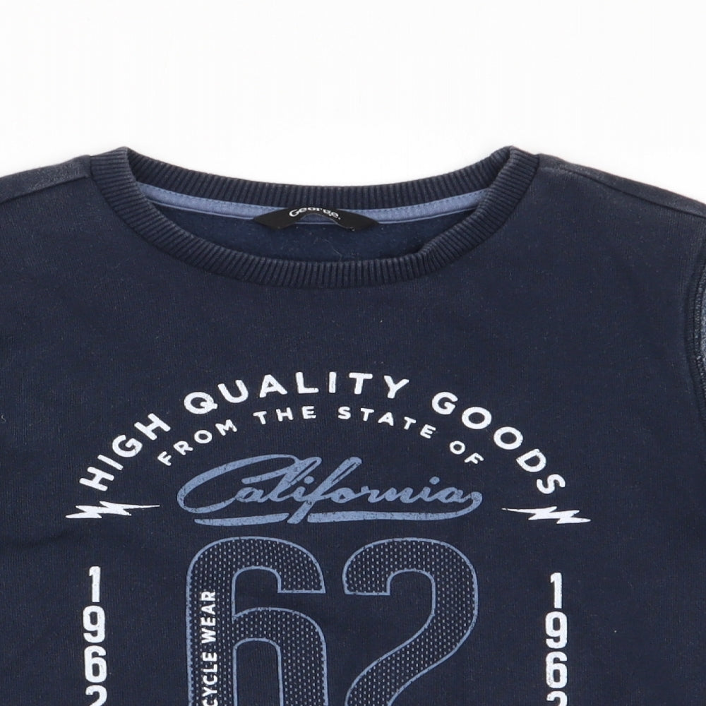 George Boys Blue   Pullover Sweatshirt Size 6-7 Years  - High Quality 62