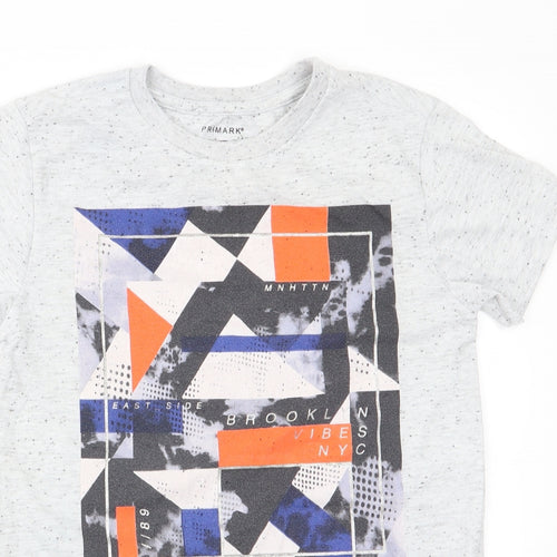 Primark Boys Grey   Basic T-Shirt Size 7-8 Years  - Brooklyn Vibe