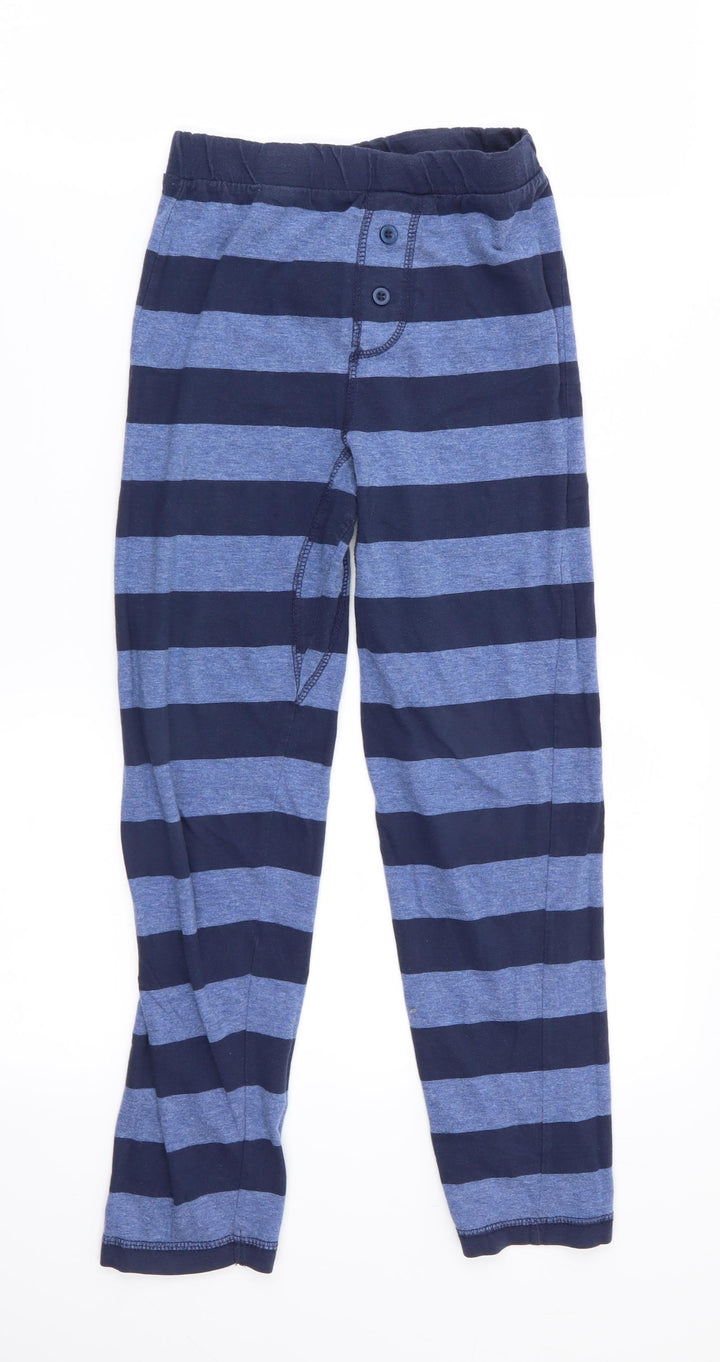 Rebel by Primark Boys Blue Striped Pyjama Pants Size 8-9 Years