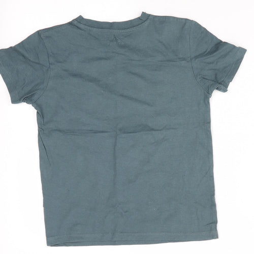Pep & Co Girls Green   Basic T-Shirt Size 6-7 Years  - West 33 Coast