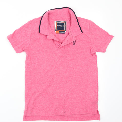 Soul & Co Boys Red   Basic Polo Size 9-10 Years  - SCCO