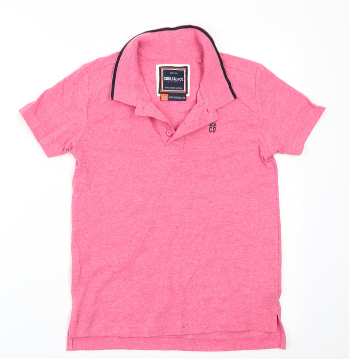 Soul & Co Boys Red   Basic Polo Size 9-10 Years  - SCCO