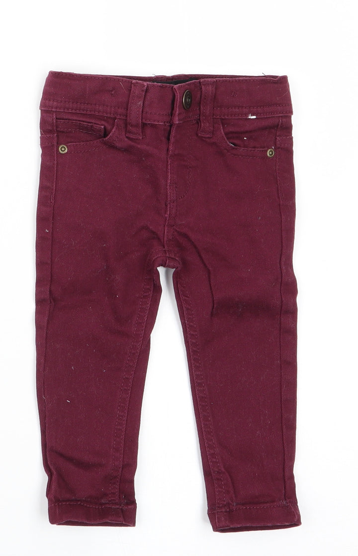 Denim Co Boys Red   Jogger Jeans Size 6-9 Months