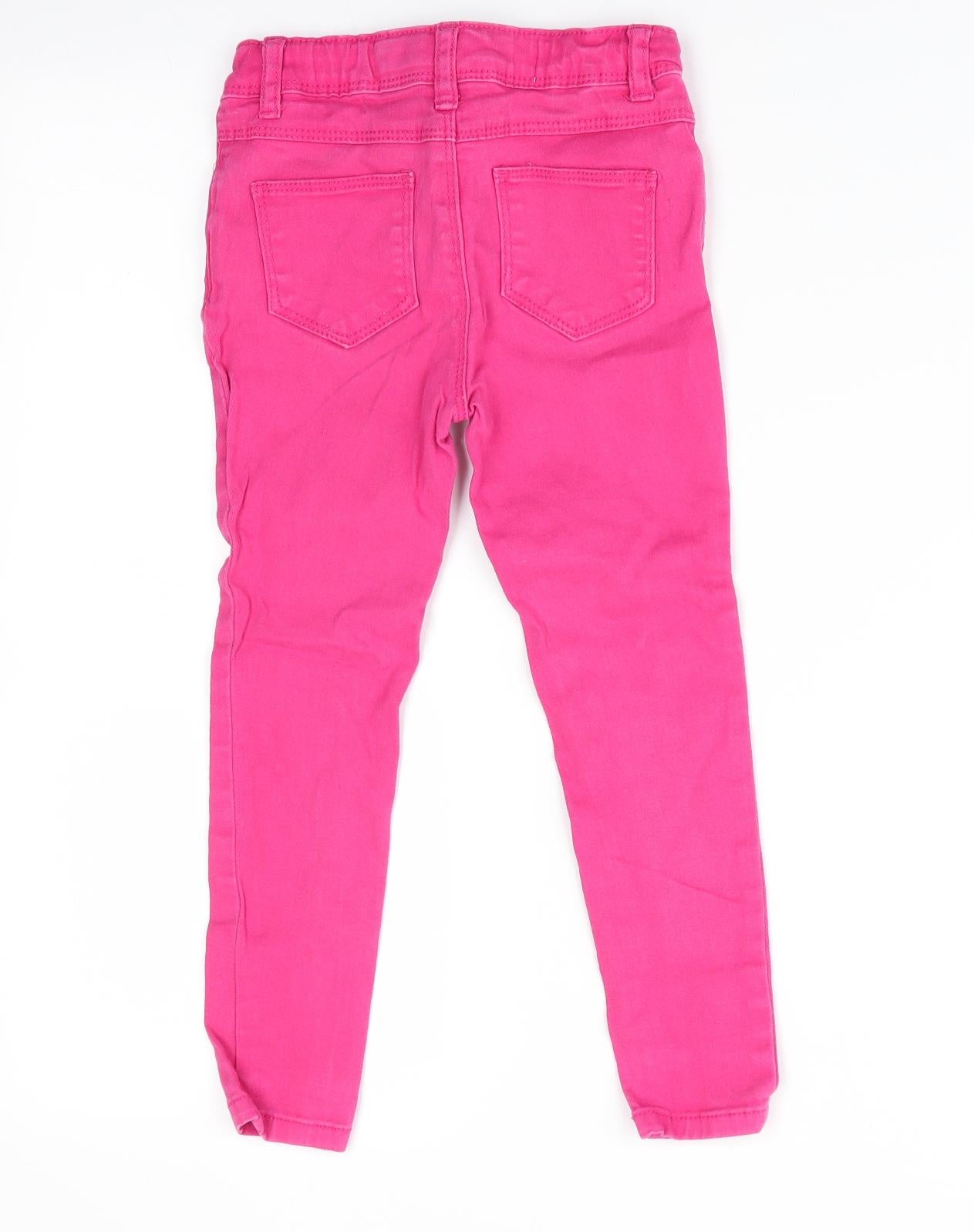 Denim Co Girls Pink   Skinny Jeans Size 4-5 Years