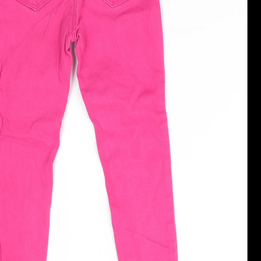 Denim Co Girls Pink   Skinny Jeans Size 4-5 Years