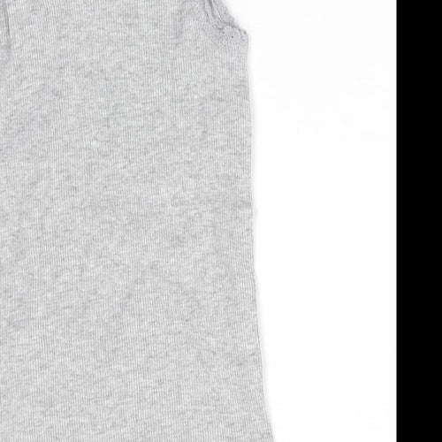 I Love Girlswear Girls Grey   Basic Tank Size 3 Years  - lace trim
